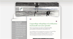 Desktop Screenshot of o2p-orthopedie.com