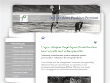 Tablet Screenshot of o2p-orthopedie.com
